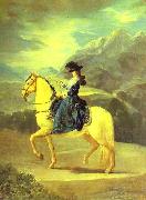 Francisco Jose de Goya Equestrian Portrait of Dona Maria Teresa Vallabriga oil painting